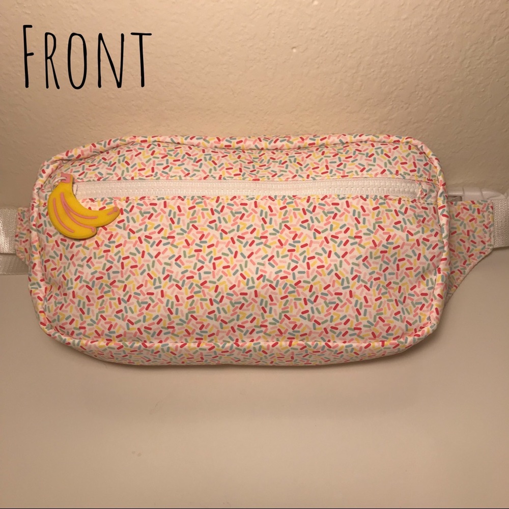 Rainbow Sprinkle Print Girls Fanny Pack- NWOT